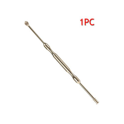 1PC Double-ended Stainless Steel Spiral Ear Pick Spoon Ear Wax Removal - B