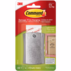 Command 17048 Wire Backed Metal - Sticky Nail and Stabiliser Strips - Silver