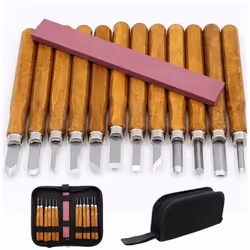 Wood Carving Tool Set, 12 Pcs Wood Carving Chisels Carving Knives