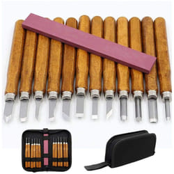Wood Carving Tool Set, 12 Pcs Wood Carving Chisels Carving Knives