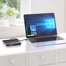External Cd Dvd Drive, Usb 3.0 Portable Cd Dvd +/-Rw Drive Slim Cd Dvd Rom Writer Writer Cd Dvd PlayerBlack