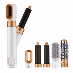 Multifunctional five-in-one hot air comb with multiple heads, automatic curling wand, air curling iron, straightening comb Ha ...