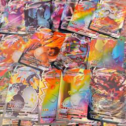 50-300Pcs Pokemons Card Shining TAKARA TOMY GX VMAX V MAX Cards Game Battle - 100VMAX