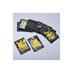 Pokemon Cards 55pcs Metal Gold Card Plated Ultra Rare Collection Cards - 55pcs Black