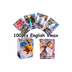 NEW 1996 Years DIY Pokemon English Flash Cards Vstar GX V VMAX EX MEGA - 100pcs English Vmax