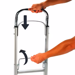 Einhell 90 Folding Truck Extendable Handle Aluminium Frame 90 Kg Capacity