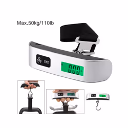 Portable Scale Digital LCD Display 110lb/50kg Electronic Luggage Hanging