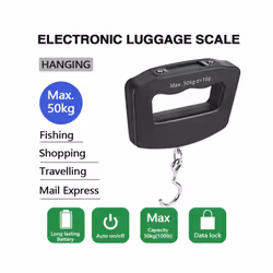 50kg/10g Digital Luggage Scale Electronic Portable Suitcase Travel Weighs