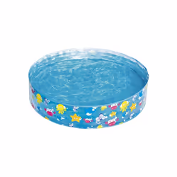 Bestway Sea Creature Paddling Pool Kiddie Swimming Pool, Inflatable Above Ground Pool, Outdoor Garden Pool, Blue, 48 x