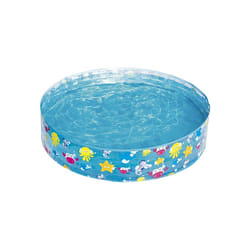 Bestway Sea Creature Paddling Pool Kiddie Swimming Pool, Inflatable Above Ground Pool, Outdoor Garden Pool, Blue, 48 x