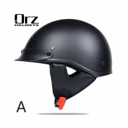 VOSS vintage motorcycle classic helmet retro scooter half helmet with - L, 1