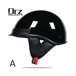 VOSS vintage motorcycle classic helmet retro scooter half helmet with - xxL, 2