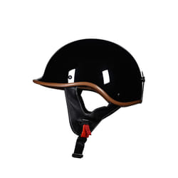 VOSS vintage motorcycle classic helmet retro scooter half helmet with - M, 4