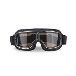 Motorcycle Helmet Goggles Retro Foldable Motorcycle Glasses Windproof - Brown Lens 1