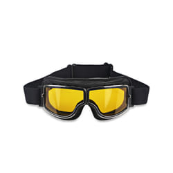 Motorcycle Helmet Goggles Retro Foldable Motorcycle Glasses Windproof - Yellow Lens 1