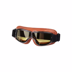 Motorcycle Helmet Goggles Retro Foldable Motorcycle Glasses Windproof - Yellow Lens 2