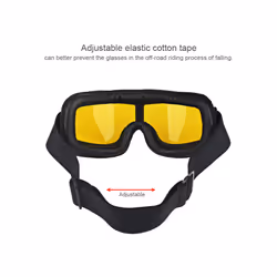 Motorcycle Helmet Goggles Retro Foldable Motorcycle Glasses Windproof - Transparent lens