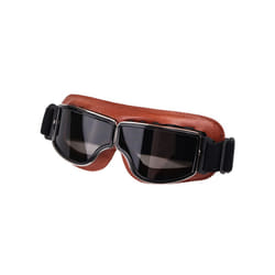 Motorcycle Helmet Goggles Retro Foldable Motorcycle Glasses Windproof - Grey Lens 2
