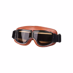 Motorcycle Helmet Goggles Retro Foldable Motorcycle Glasses Windproof - Brown Lens 2