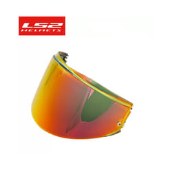 LS2 Valiant helmet visor rainbow shield smoke colorful silver lens only - FF399 red