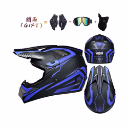 New off-road motorcycle helmet men and women motocross helmet full face - M, 34