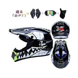 New off-road motorcycle helmet men and women motocross helmet full face - L, 33