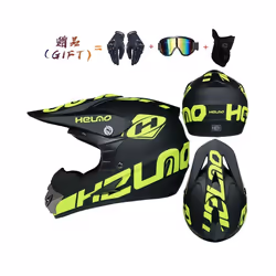 New off-road motorcycle helmet men and women motocross helmet full face - S, 9
