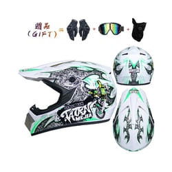 New off-road motorcycle helmet men and women motocross helmet full face - S, 40
