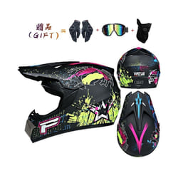 New off-road motorcycle helmet men and women motocross helmet full face - S, 7