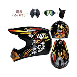 New off-road motorcycle helmet men and women motocross helmet full face - L, 32