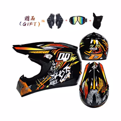 New off-road motorcycle helmet men and women motocross helmet full face - xL, 32