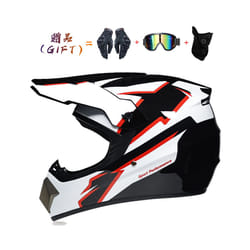 New off-road motorcycle helmet men and women motocross helmet full face - M, 36