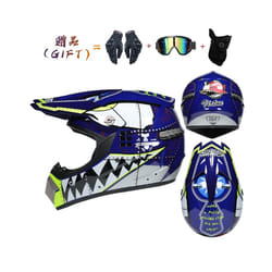 New off-road motorcycle helmet men and women motocross helmet full face - L, 38