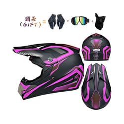 New off-road motorcycle helmet men and women motocross helmet full face - L, 16