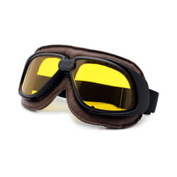 Nordson Motorcycle Goggles Helmet Motorcycle Goggle Glass Vintage Pilot - Yellow Goggles