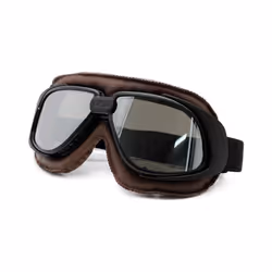 Nordson Motorcycle Goggles Helmet Motorcycle Goggle Glass Vintage Pilot - Silver Goggles
