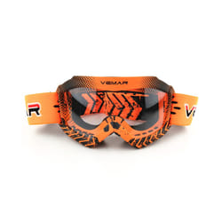 Childen Motorcycle Goggles Clear Kids MX MTB Off-Road Dirt Kid Bike Goggles - Orange