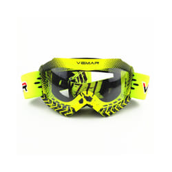 Childen Motorcycle Goggles Clear Kids MX MTB Off-Road Dirt Kid Bike Goggles - Yellow
