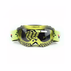 Vemar Motorcycle Glasses Kids Child Motorbike Racing Goggles MX MTB Off-Road - Yellow