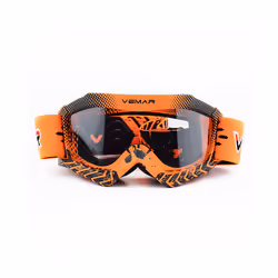 Vemar Motorcycle Glasses Kids Child Motorbike Racing Goggles MX MTB Off-Road - Orange
