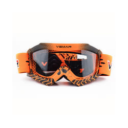 Vemar Motorcycle Glasses Kids Child Motorbike Racing Goggles MX MTB Off-Road - Orange
