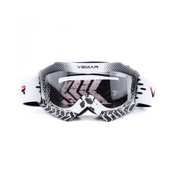 Vemar Motorcycle Glasses Kids Child Motorbike Racing Goggles MX MTB Off-Road - White