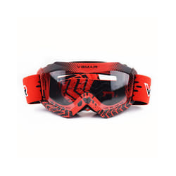 Vemar Motorcycle Glasses Kids Child Motorbike Racing Goggles MX MTB Off-Road - Red