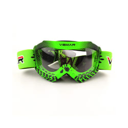 Vemar Motorcycle Glasses Kids Child Motorbike Racing Goggles MX MTB Off-Road - Green