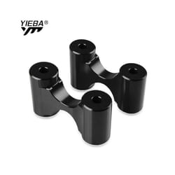 Motorcycle Accessories CNC Aluminum  Rear Footrests Extension Foot Rests - black