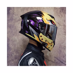 DOT Approved Safety Motorcycle Helmets Full Face Dual Lens Racing Helmet - xL, 19