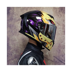 DOT Approved Safety Motorcycle Helmets Full Face Dual Lens Racing Helmet - xL, 19