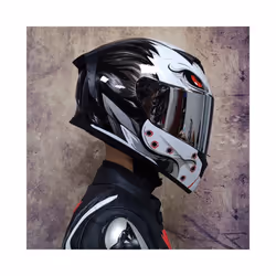 DOT Approved Safety Motorcycle Helmets Full Face Dual Lens Racing Helmet - L, 22