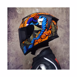 DOT Approved Safety Motorcycle Helmets Full Face Dual Lens Racing Helmet - xL, 1