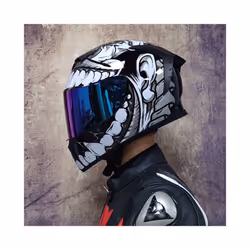 DOT Approved Safety Motorcycle Helmets Full Face Dual Lens Racing Helmet - xL, 17
